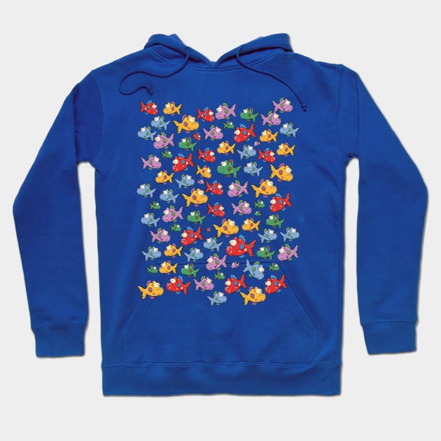 piranha fish pattern Hoodie by nickemporium1